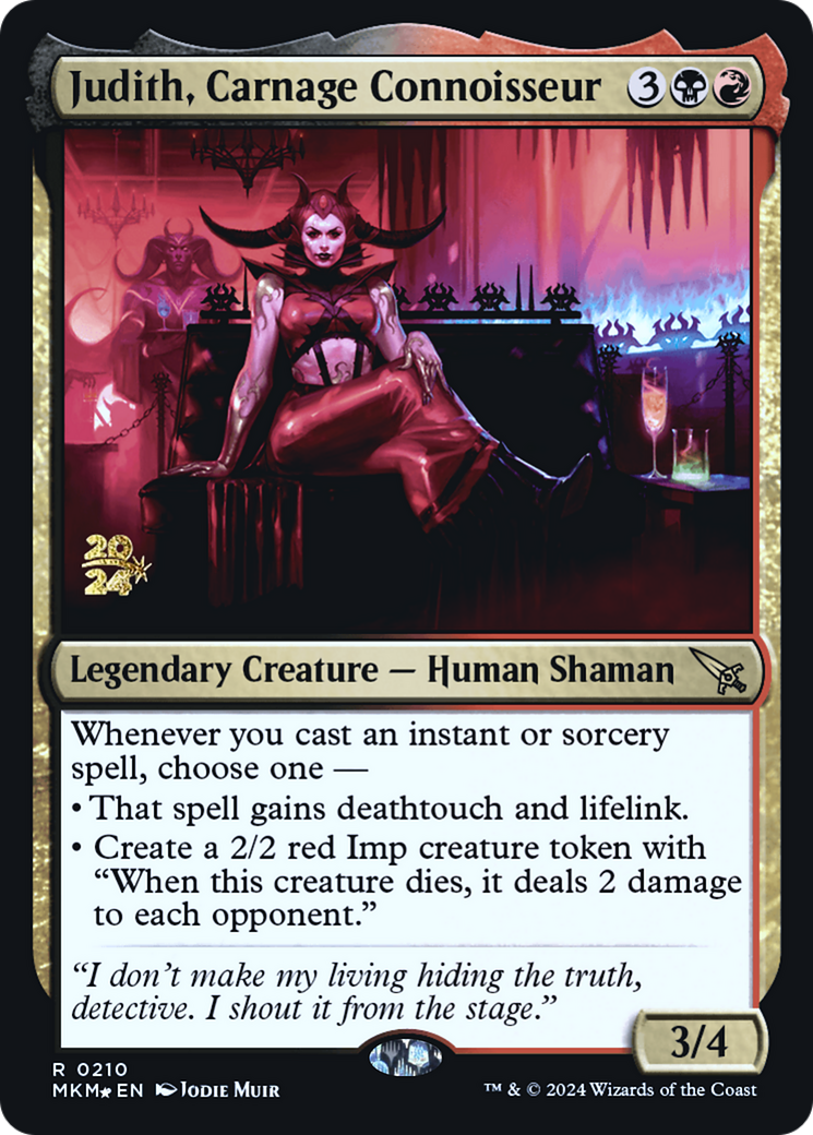 Judith, Carnage Connoisseur [Murders at Karlov Manor Prerelease Promos] | Impulse Games and Hobbies