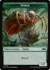Wall // Spider Double-Sided Token [Tarkir: Dragonstorm Commander Tokens] | Impulse Games and Hobbies