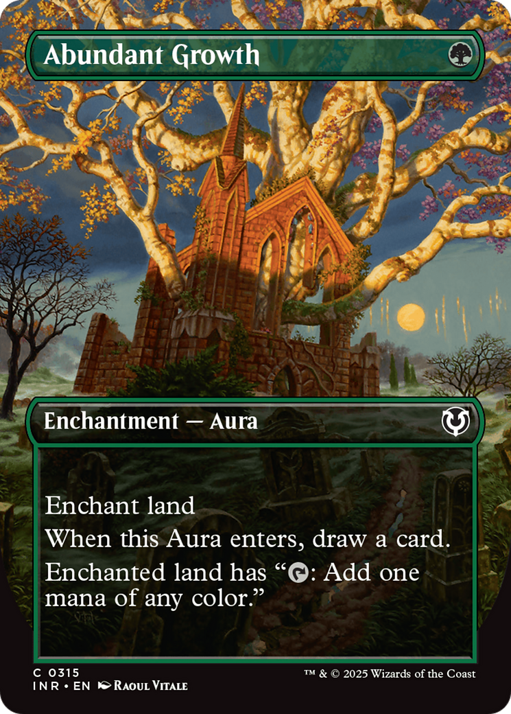 Abundant Growth (Borderless) [Innistrad Remastered] | Impulse Games and Hobbies