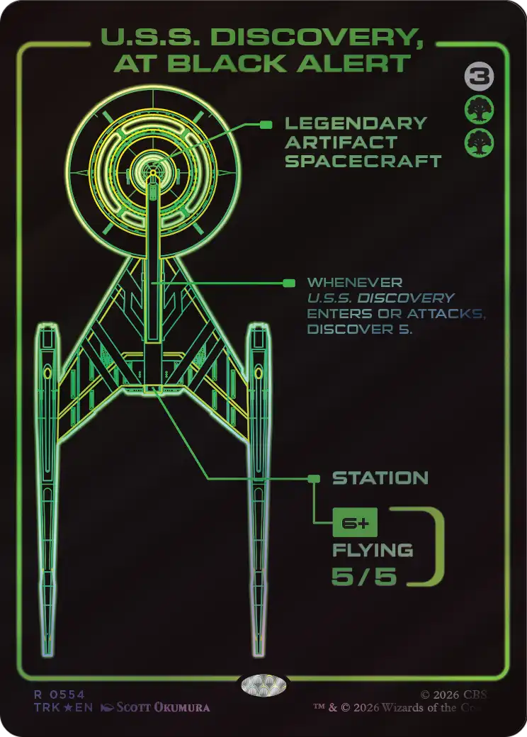 U.S.S. Discovery, at Black Alert (Showcase) [Star Trek] | Impulse Games and Hobbies