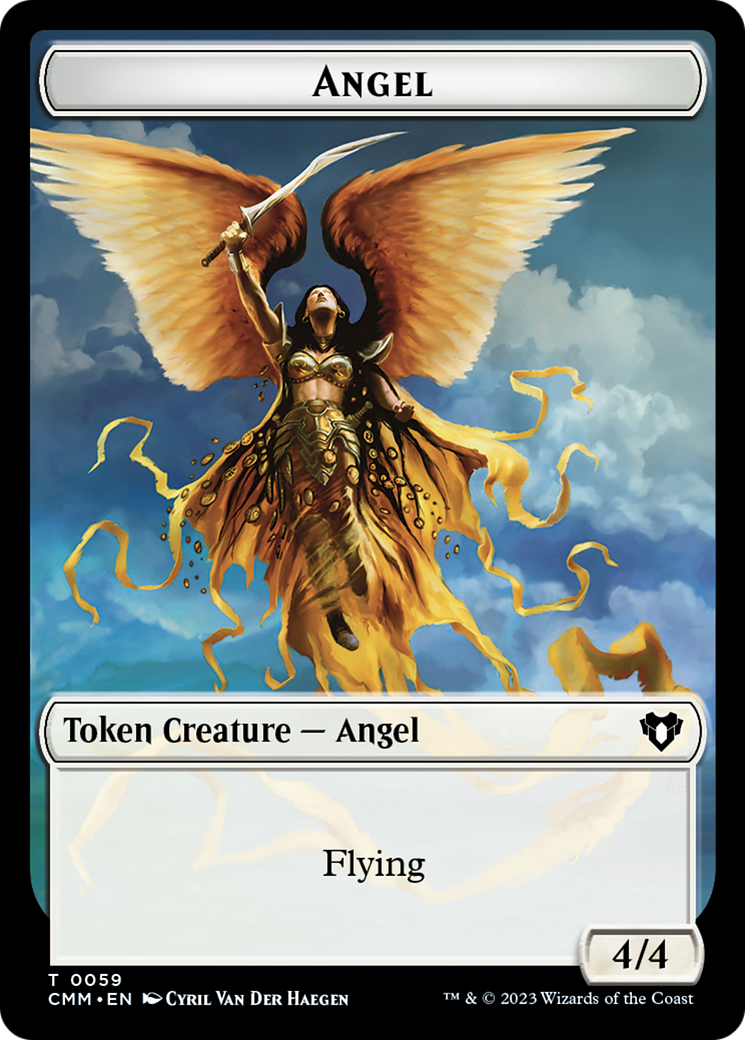Copy (54) // Angel Double-Sided Token [Commander Masters Tokens] | Impulse Games and Hobbies