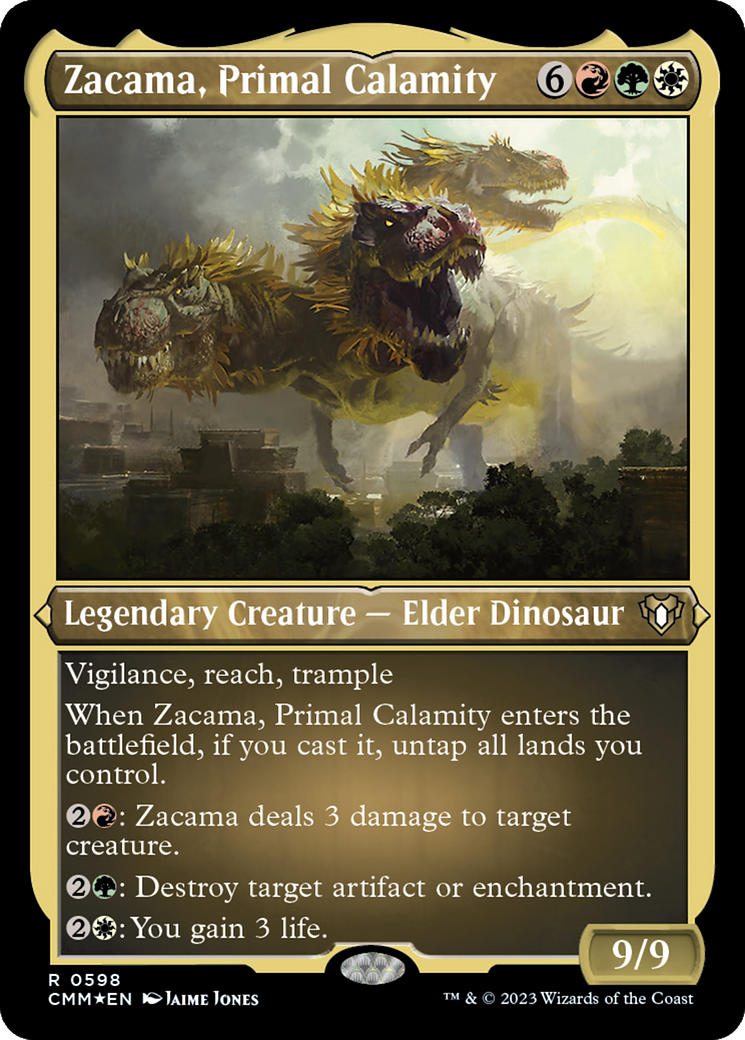 Zacama, Primal Calamity (Foil Etched) [Commander Masters] | Impulse Games and Hobbies