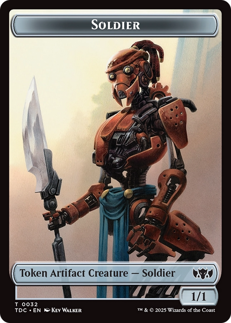 Solider (0032) // Copy Double-Sided Token [Tarkir: Dragonstorm Commander Tokens] | Impulse Games and Hobbies
