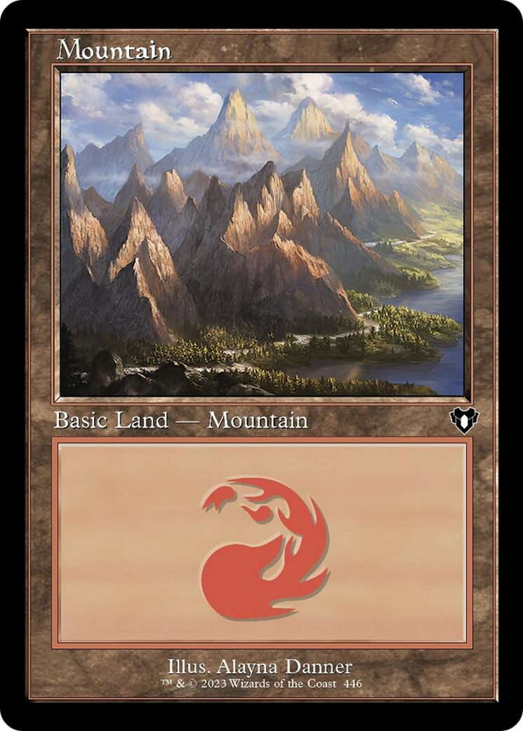 Mountain (446) (Retro) [Commander Masters] | Impulse Games and Hobbies