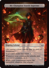 My Champion Stands Supreme (Full Art) [Duskmourn: Archenemy] | Impulse Games and Hobbies