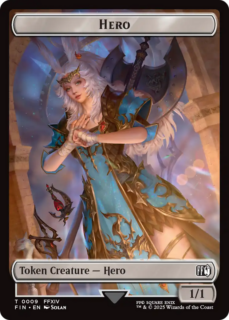 Hero (0009) // Bird (0017) Double-Sided Token [FINAL FANTASY Tokens] | Impulse Games and Hobbies