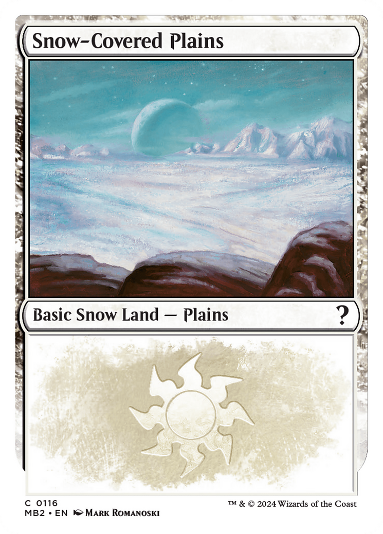 Snow-Covered Plains (White Border) [Mystery Booster 2] | Impulse Games and Hobbies