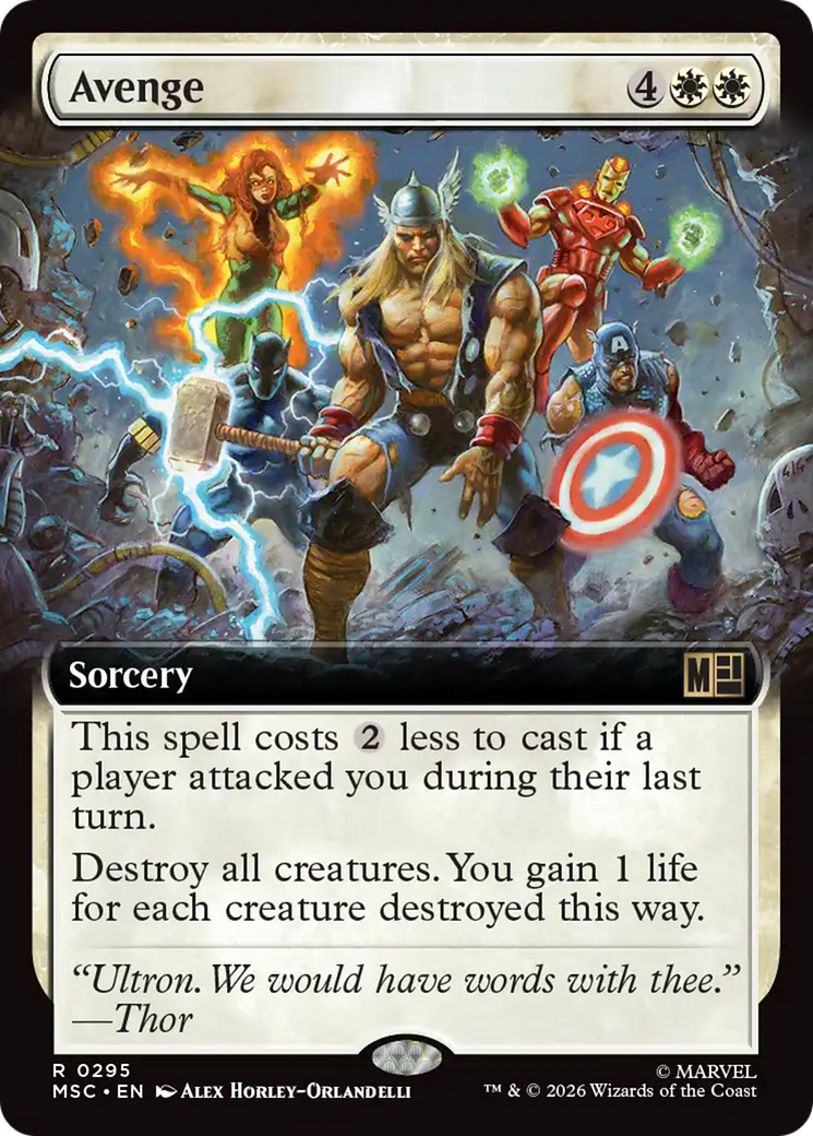 Avenge (Extended Art) [Marvel Super Heroes Commander] | Impulse Games and Hobbies