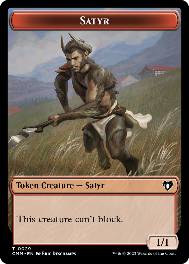 Satyr Token [Commander Masters Tokens] | Impulse Games and Hobbies