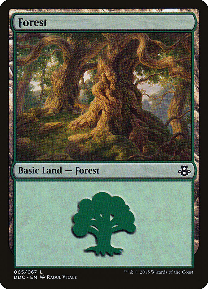 Forest (65) [Duel Decks: Elspeth vs. Kiora] | Impulse Games and Hobbies