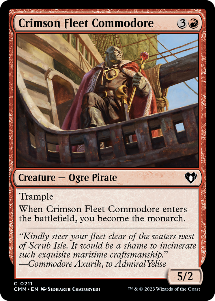 Crimson Fleet Commodore [Commander Masters] | Impulse Games and Hobbies