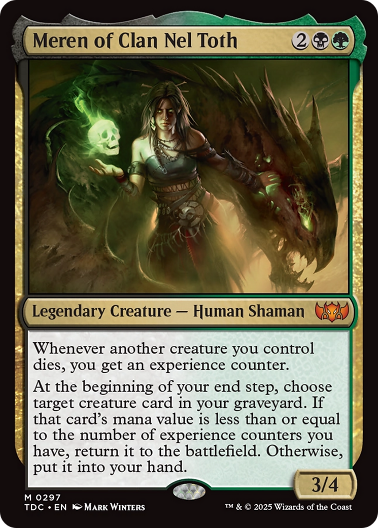Meren of Clan Nel Toth [Tarkir: Dragonstorm Commander] | Impulse Games and Hobbies