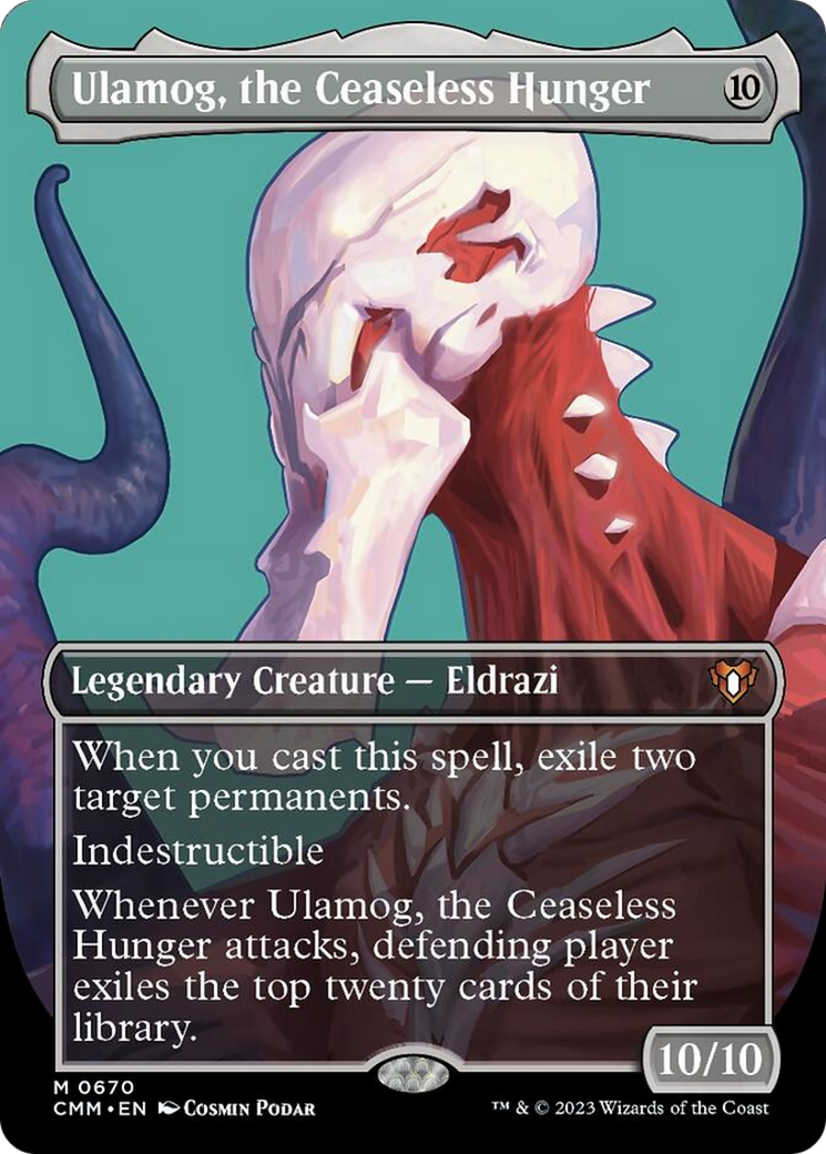 Ulamog, the Ceaseless Hunger (Borderless Profile) [Commander Masters] | Impulse Games and Hobbies