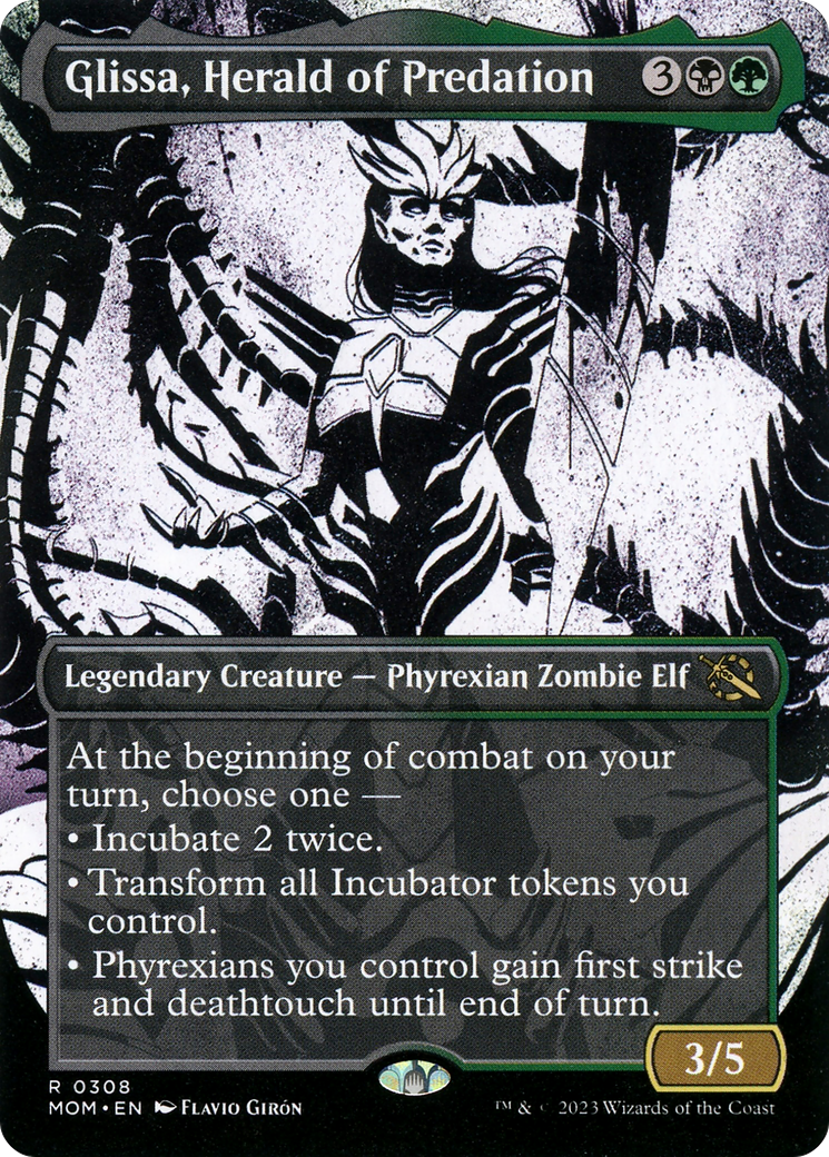 Glissa, Herald of Predation (Showcase Planar Booster Fun) [March of the Machine] | Impulse Games and Hobbies
