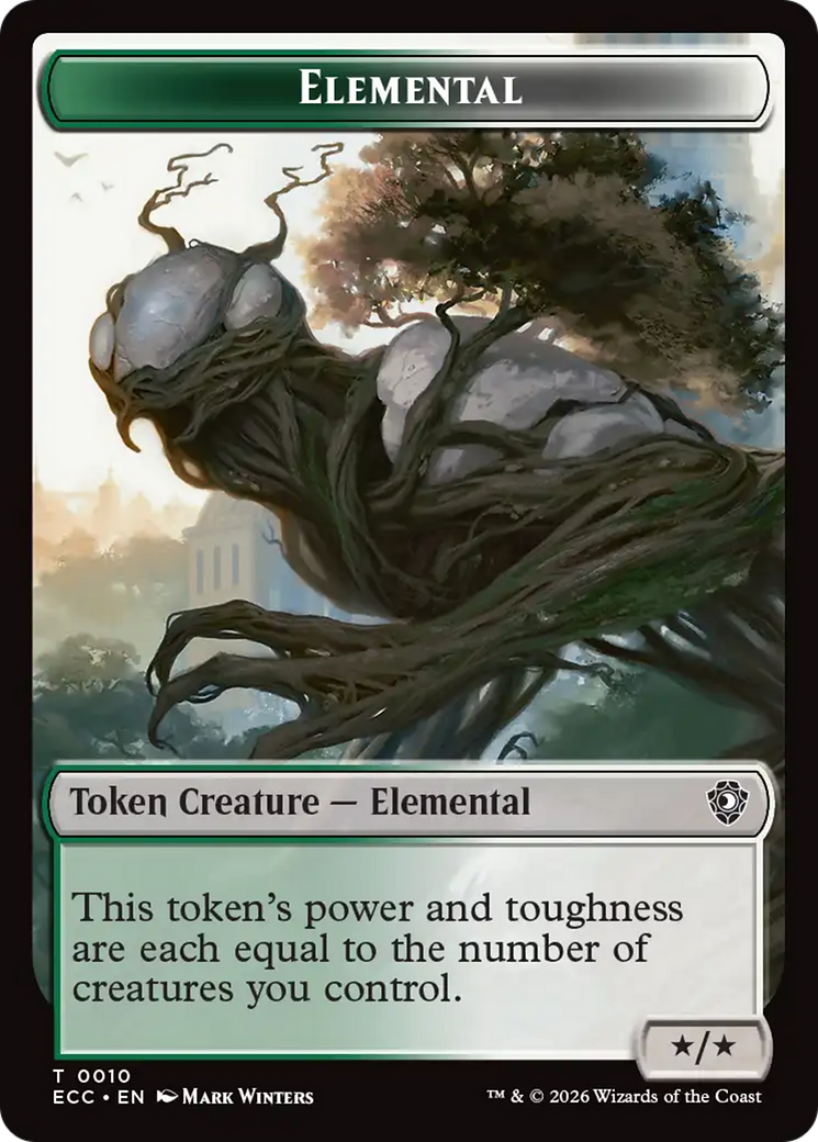 Rhino Warrior // Elemental (0010) Double-Sided Token [Lorwyn Eclipsed Tokens] | Impulse Games and Hobbies