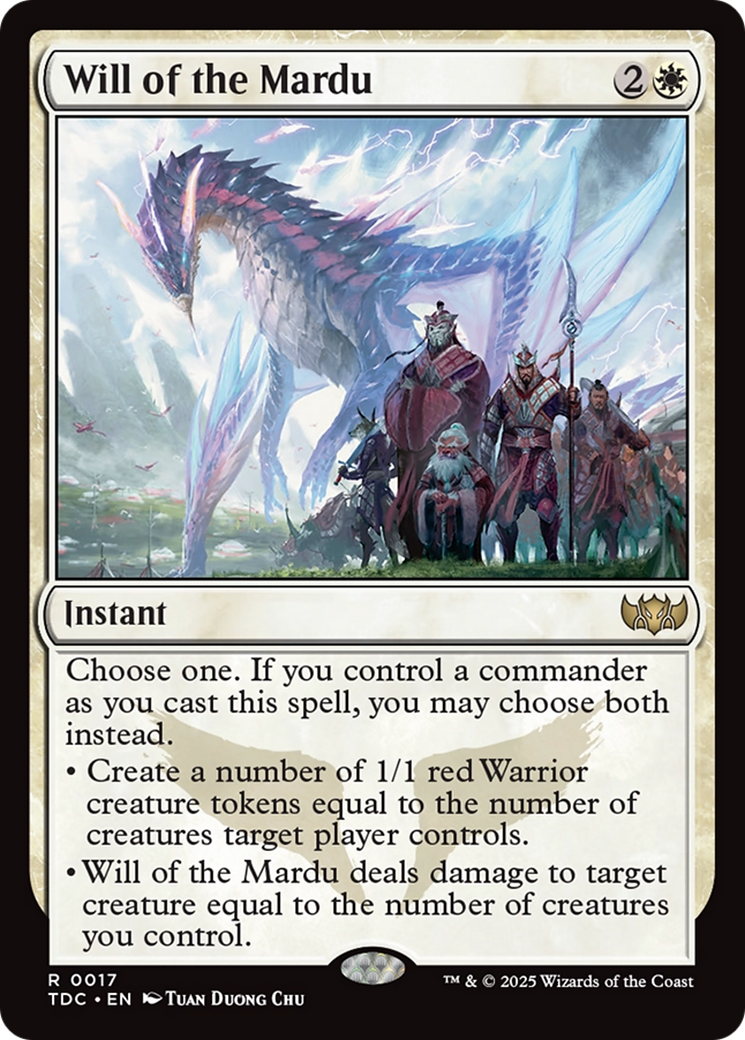 Will of the Mardu [Tarkir: Dragonstorm Commander] | Impulse Games and Hobbies