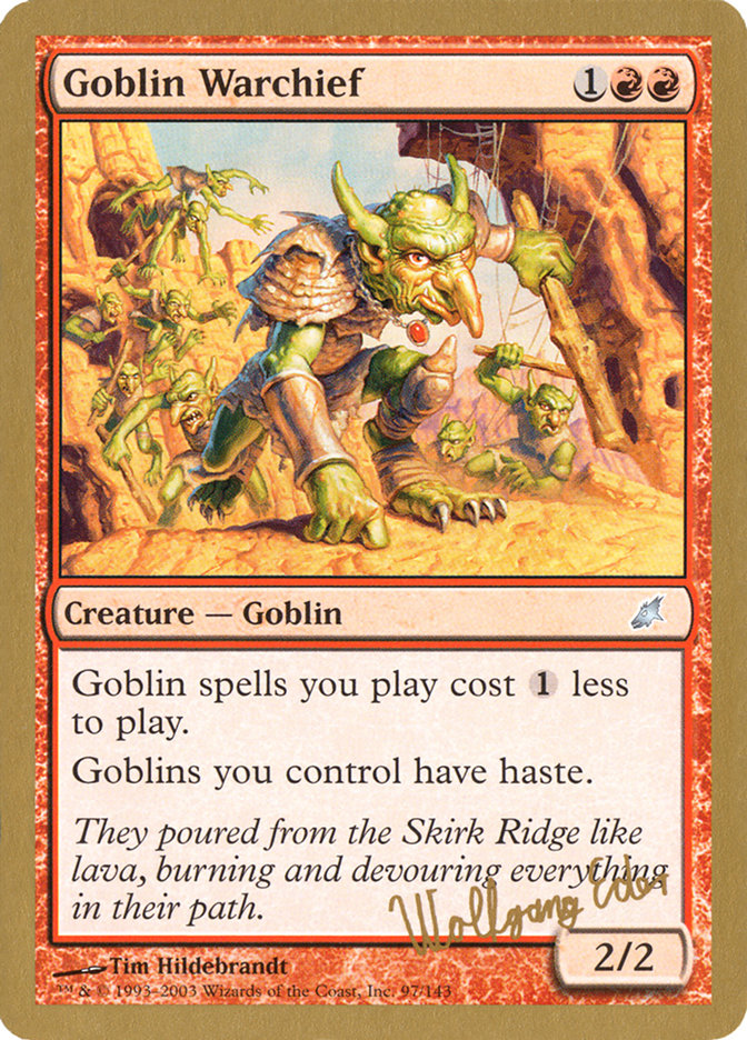 Goblin Warchief (Wolfgang Eder) [World Championship Decks 2003] | Impulse Games and Hobbies