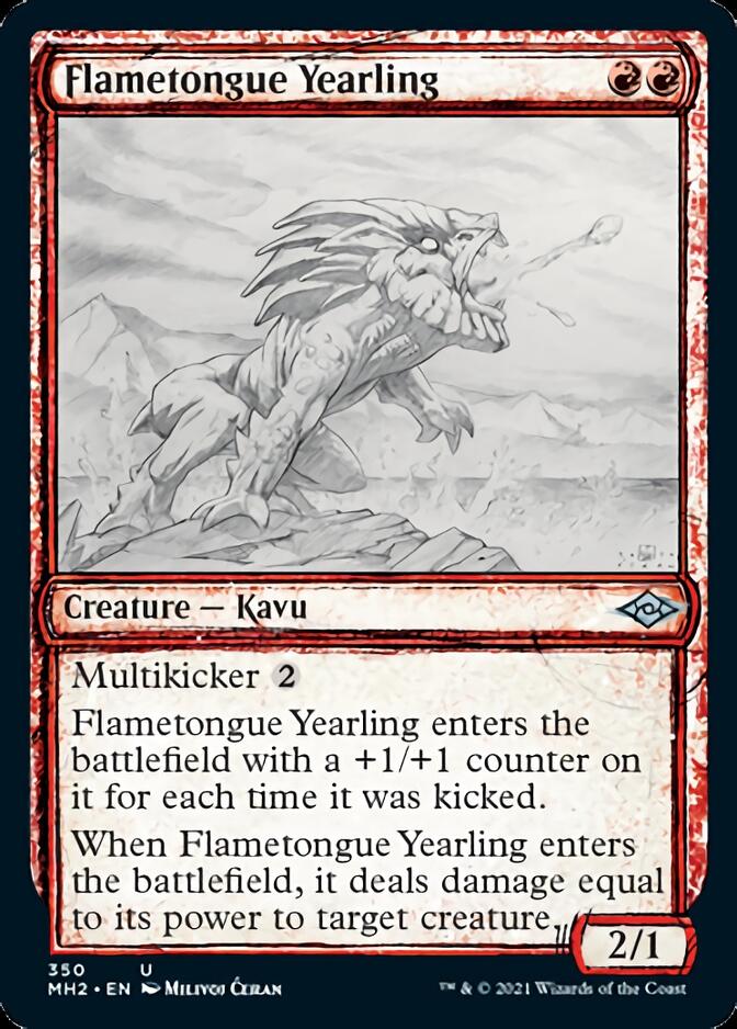 Flametongue Yearling (Sketch) [Modern Horizons 2] | Impulse Games and Hobbies