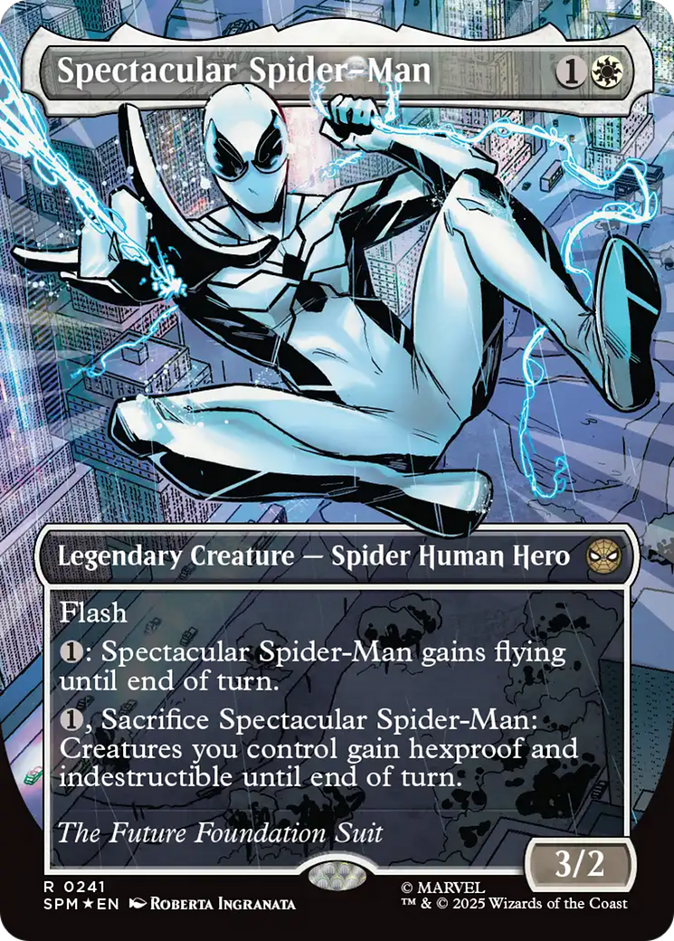 Spectacular Spider-Man (0241) (Borderless) (Textured Foil) [Marvel's Spider-Man] | Impulse Games and Hobbies