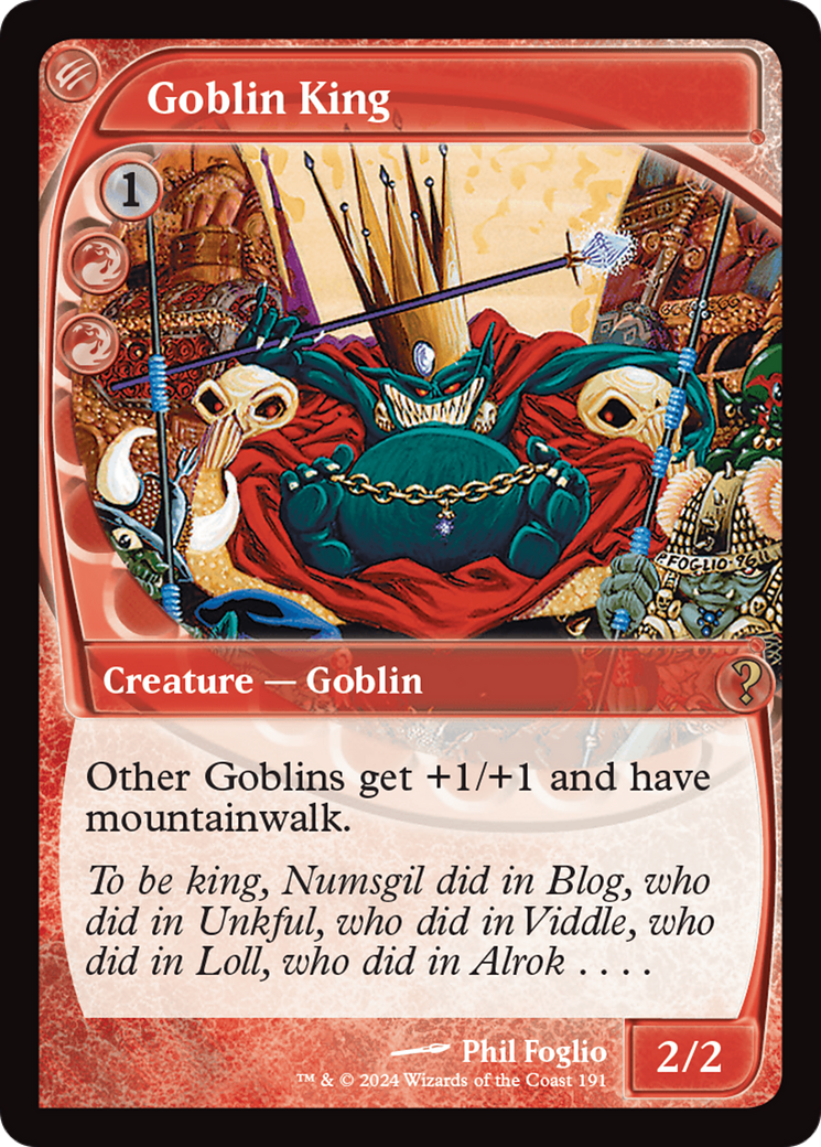 Goblin King (Future Sight) [Mystery Booster 2] | Impulse Games and Hobbies