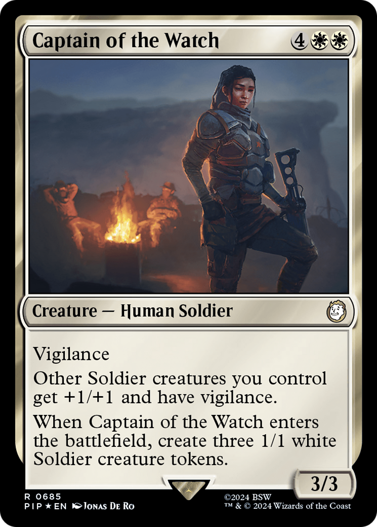 Captain of the Watch (Surge Foil) [Fallout] | Impulse Games and Hobbies