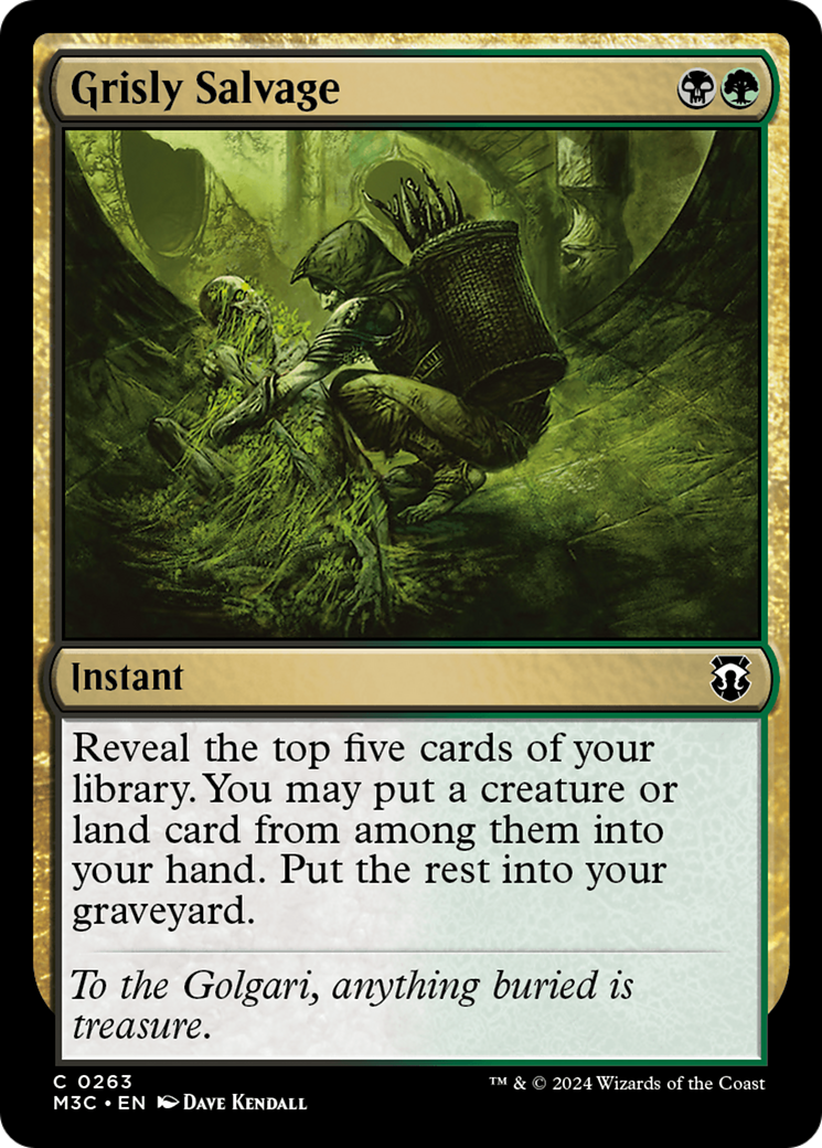 Grisly Salvage (Ripple Foil) [Modern Horizons 3 Commander] | Impulse Games and Hobbies