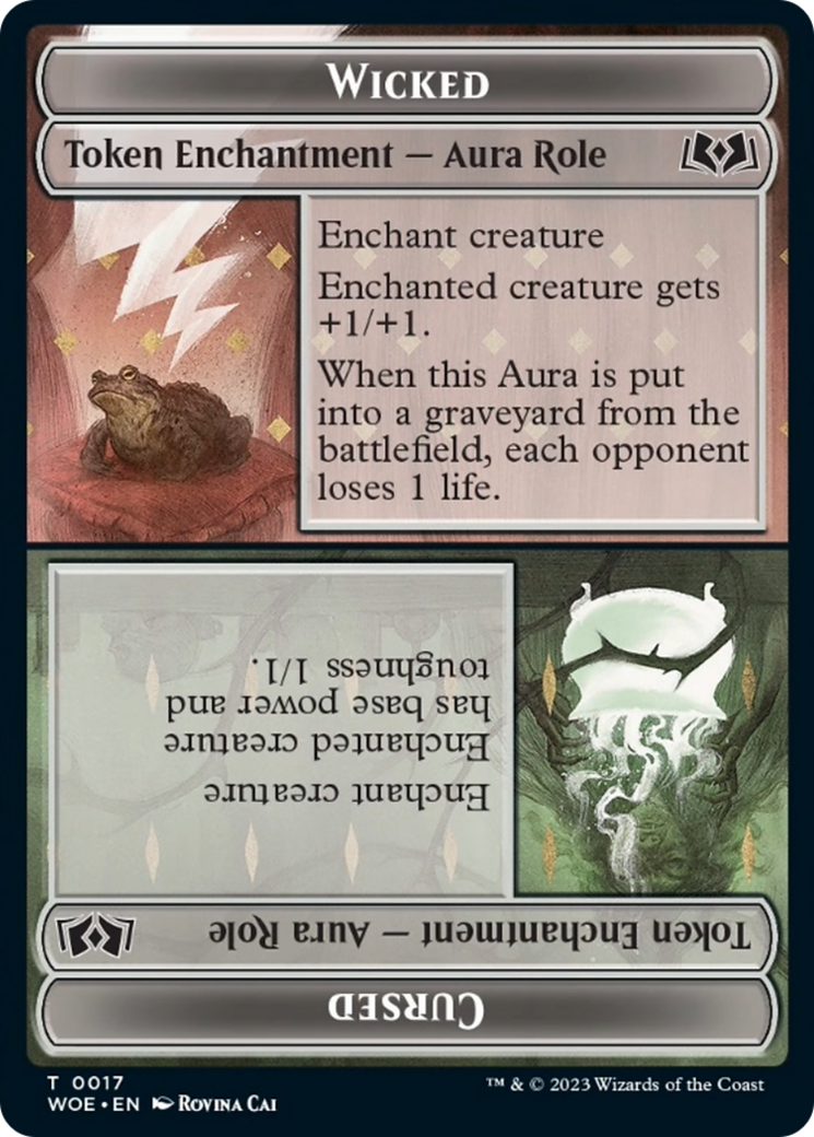 Wicked Role / Cursed Role (WOE) // Treasure (MH3) Double-Sided Token [The List] | Impulse Games and Hobbies