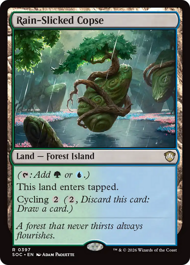 Rain-Slicked Copse [Secrets of Strixhaven Commander] | Impulse Games and Hobbies