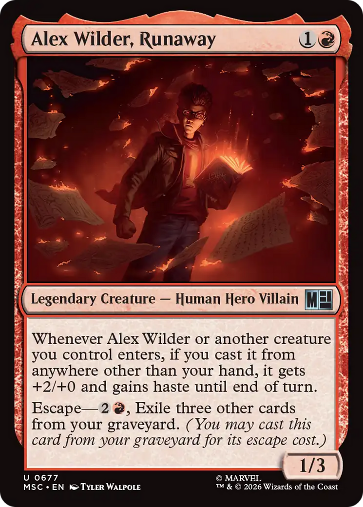 Alex Wilder, Runaway [Marvel Super Heroes Commander] | Impulse Games and Hobbies