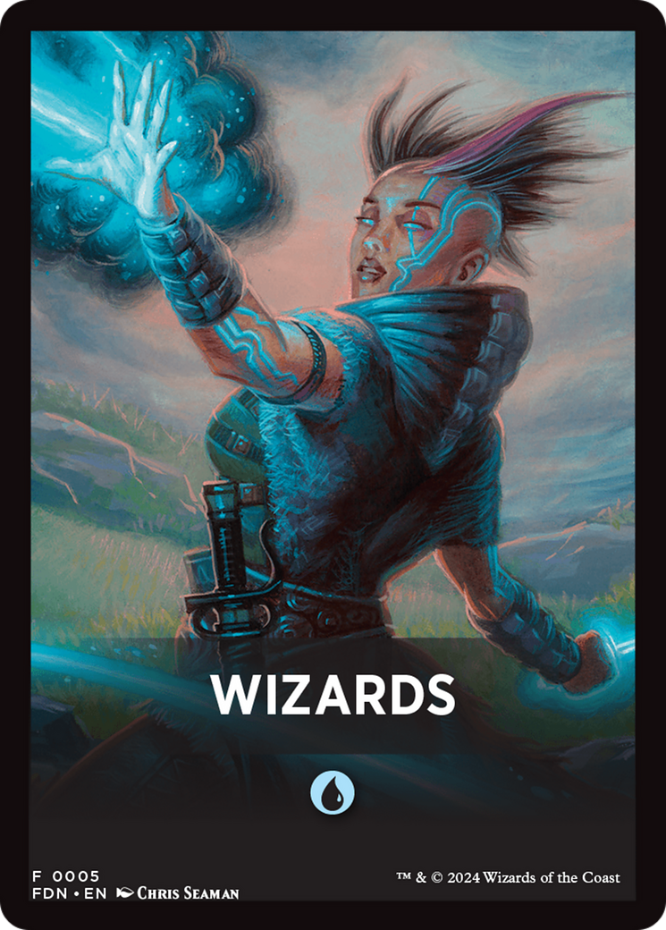 Wizards Theme Card [Foundations Tokens] | Impulse Games and Hobbies