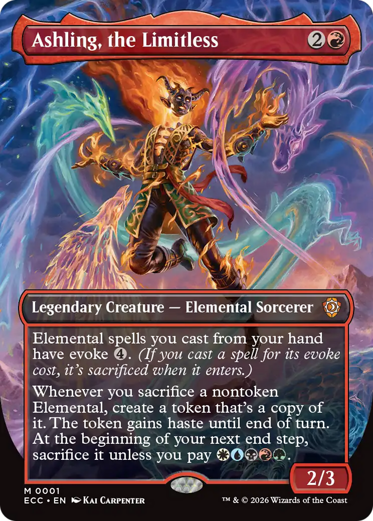 Ashling, the Limitless (Borderless) [Lorwyn Eclipsed Commander] | Impulse Games and Hobbies