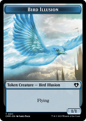 Spirit (0039) // Bird Illusion Double-Sided Token [Commander Masters Tokens] | Impulse Games and Hobbies