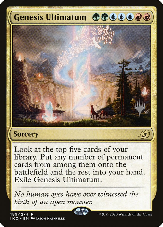 Genesis Ultimatum (Promo Pack) [Ikoria: Lair of Behemoths Promos] | Impulse Games and Hobbies