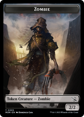 Monk // Zombie Double-Sided Token [March of the Machine Tokens] | Impulse Games and Hobbies