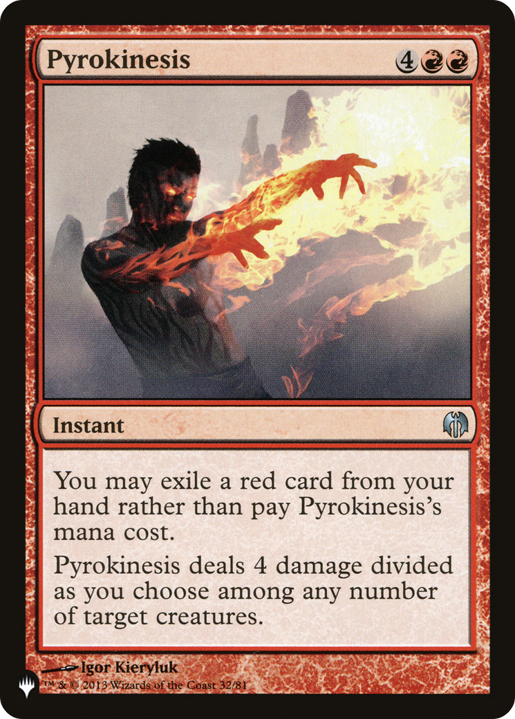 Pyrokinesis [The List Reprints] | Impulse Games and Hobbies