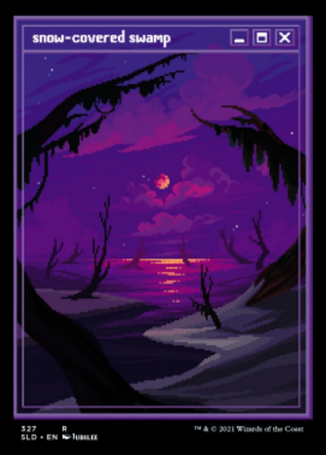 Snow-Covered Swamp (Foil Etched) [Secret Lair Drop Series] | Impulse Games and Hobbies