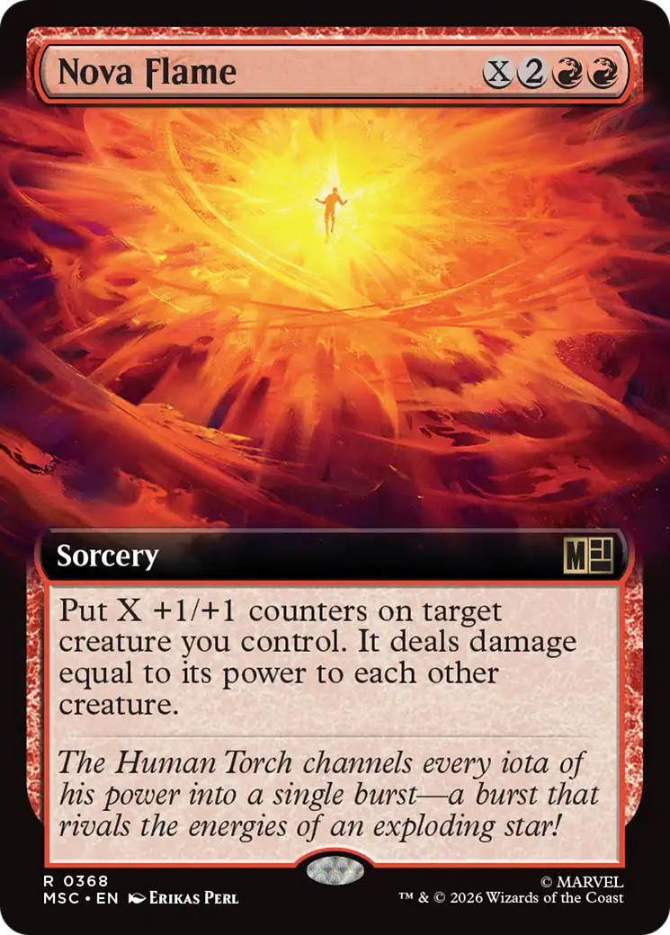 Nova Flame (Extended Art) [Marvel Super Heroes Commander] | Impulse Games and Hobbies