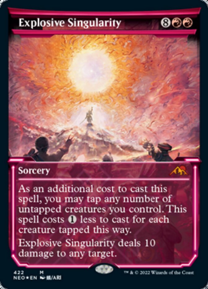 Explosive Singularity (Showcase) (Foil Etched) [Kamigawa: Neon Dynasty] | Impulse Games and Hobbies