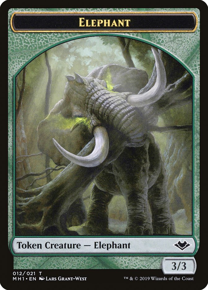 Goblin (010) // Elephant (012) Double-Sided Token [Modern Horizons Tokens] | Impulse Games and Hobbies