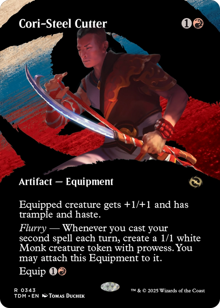 Cori-Steel Cutter (Borderless) [Tarkir: Dragonstorm] | Impulse Games and Hobbies