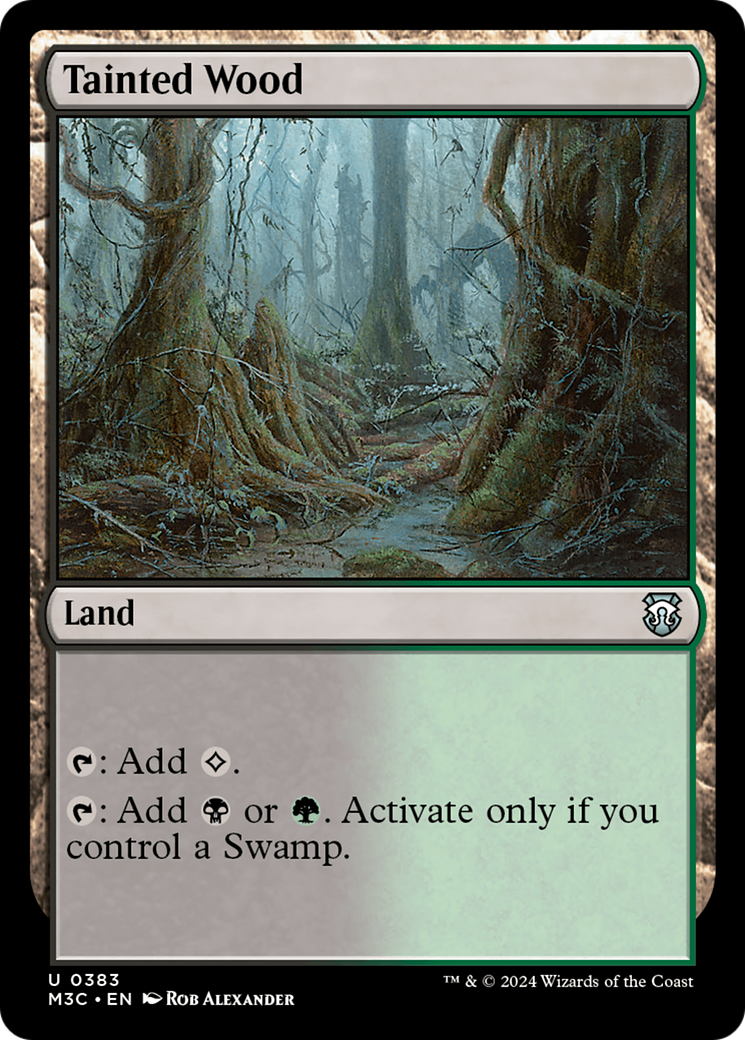 Tainted Wood (Ripple Foil) [Modern Horizons 3 Commander] | Impulse Games and Hobbies