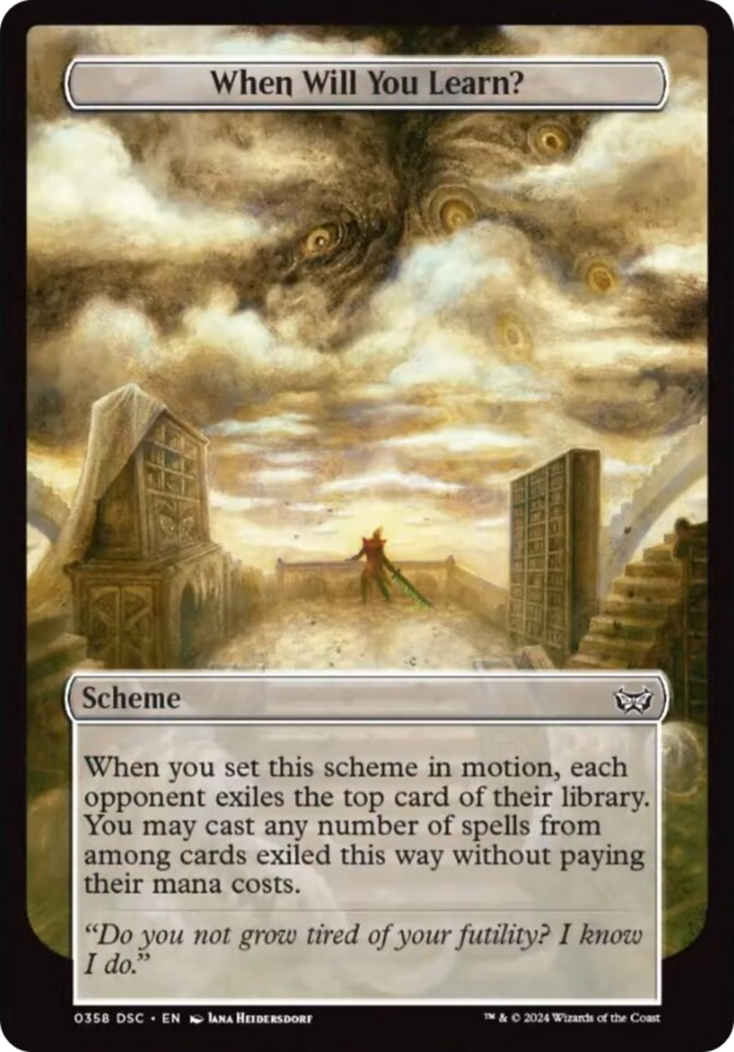 When Will You Learn? (Full Art) [Duskmourn: Archenemy] | Impulse Games and Hobbies
