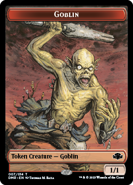 Goblin // Squirrel Double-Sided Token [Dominaria Remastered Tokens] | Impulse Games and Hobbies