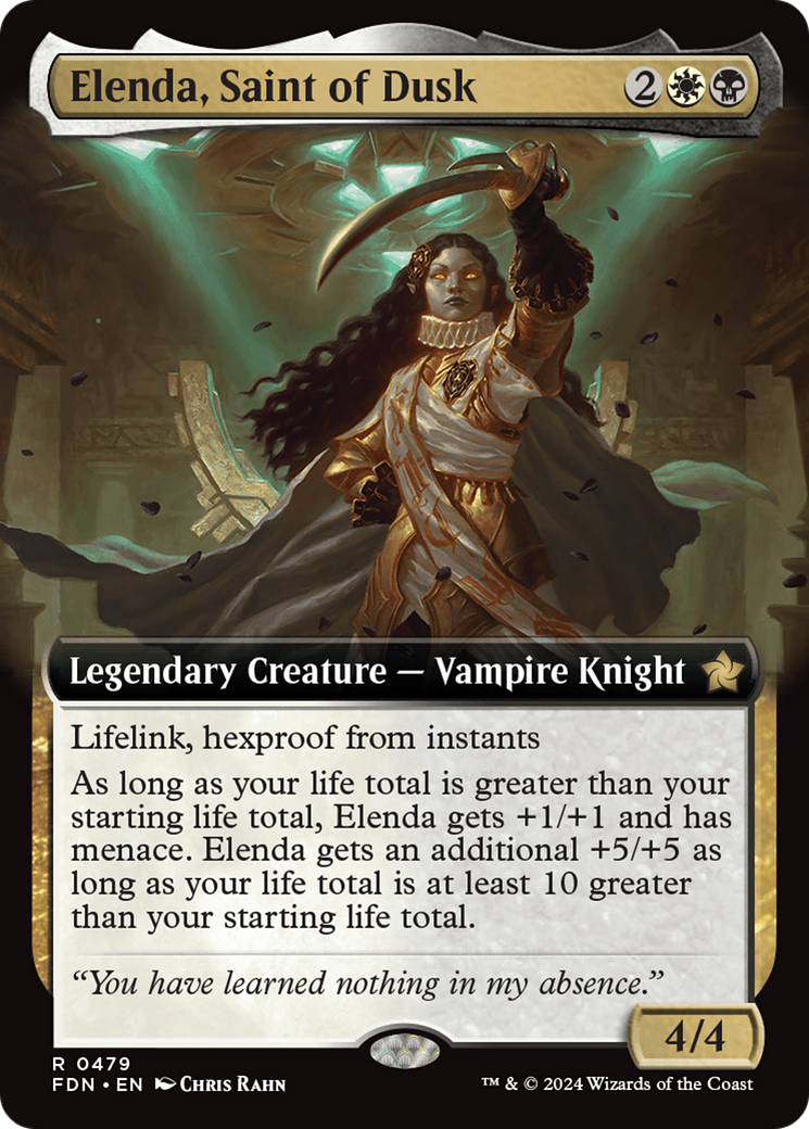 Elenda, Saint of Dusk (Extended Art) [Foundations] | Impulse Games and Hobbies