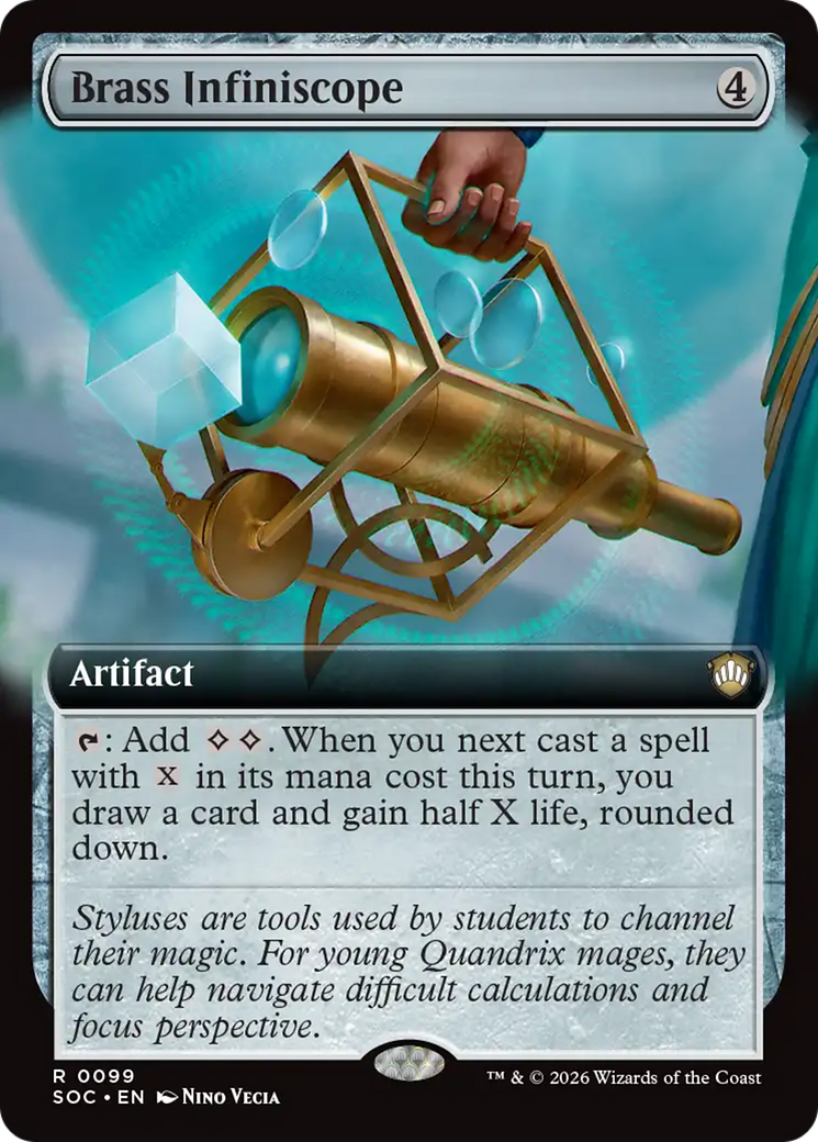 Brass Infiniscope (Extended Art) [Secrets of Strixhaven Commander] | Impulse Games and Hobbies