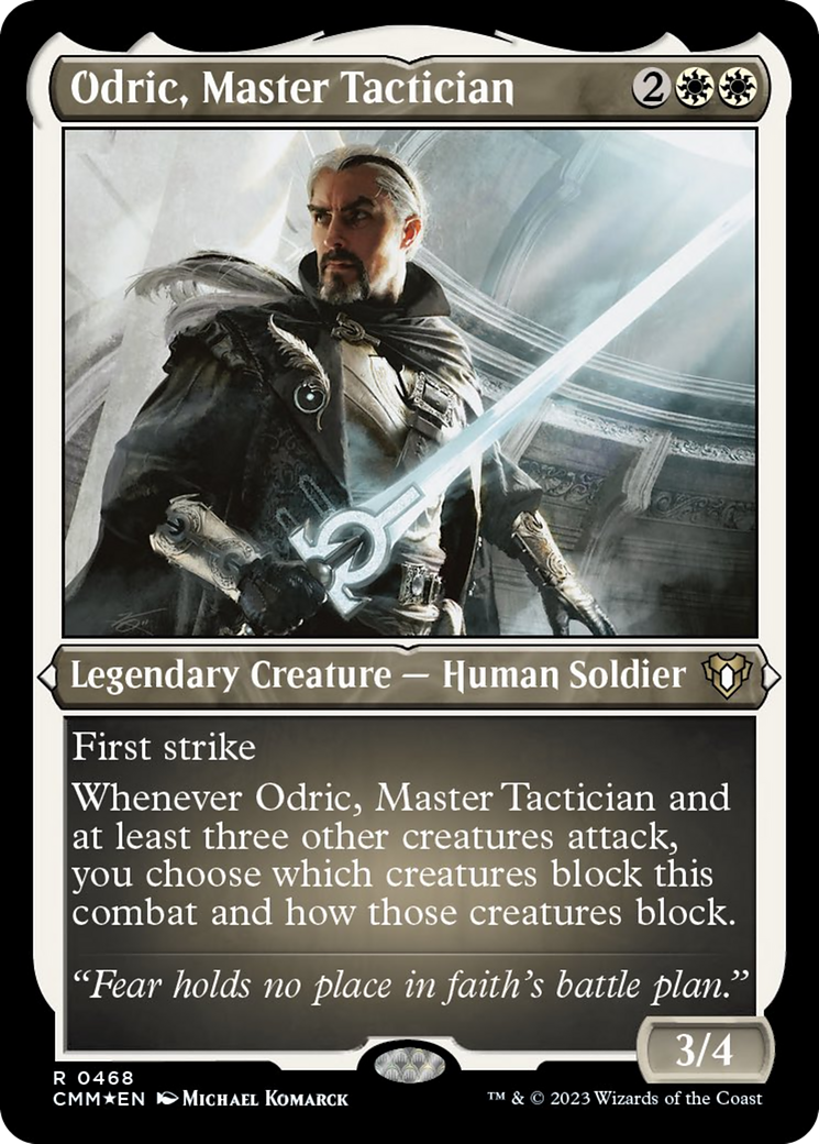 Odric, Master Tactician (Foil Etched) [Commander Masters] | Impulse Games and Hobbies