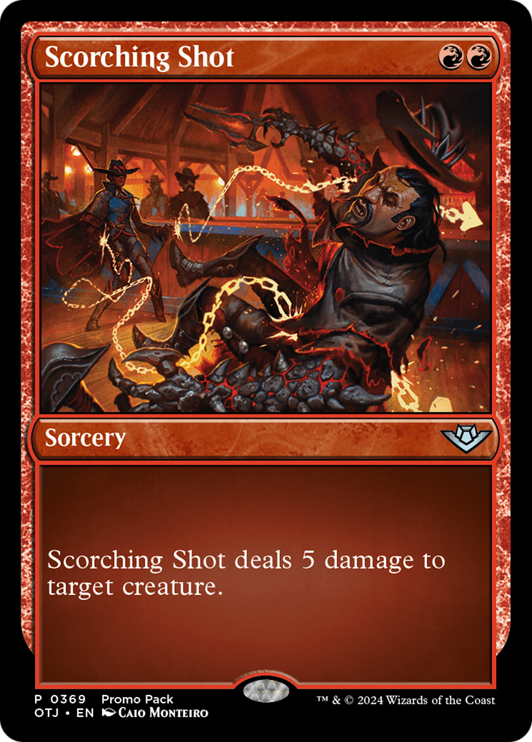 Scorching Shot (Promo Pack) [Outlaws of Thunder Junction Promos] | Impulse Games and Hobbies