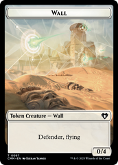 Wall // Kor Ally Double-Sided Token [Commander Masters Tokens] | Impulse Games and Hobbies