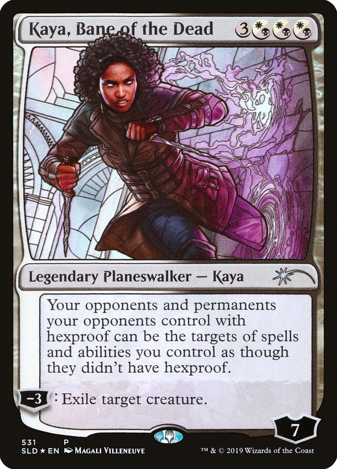 Kaya, Bane of the Dead (Stained Glass) [Secret Lair Drop Promos] | Impulse Games and Hobbies