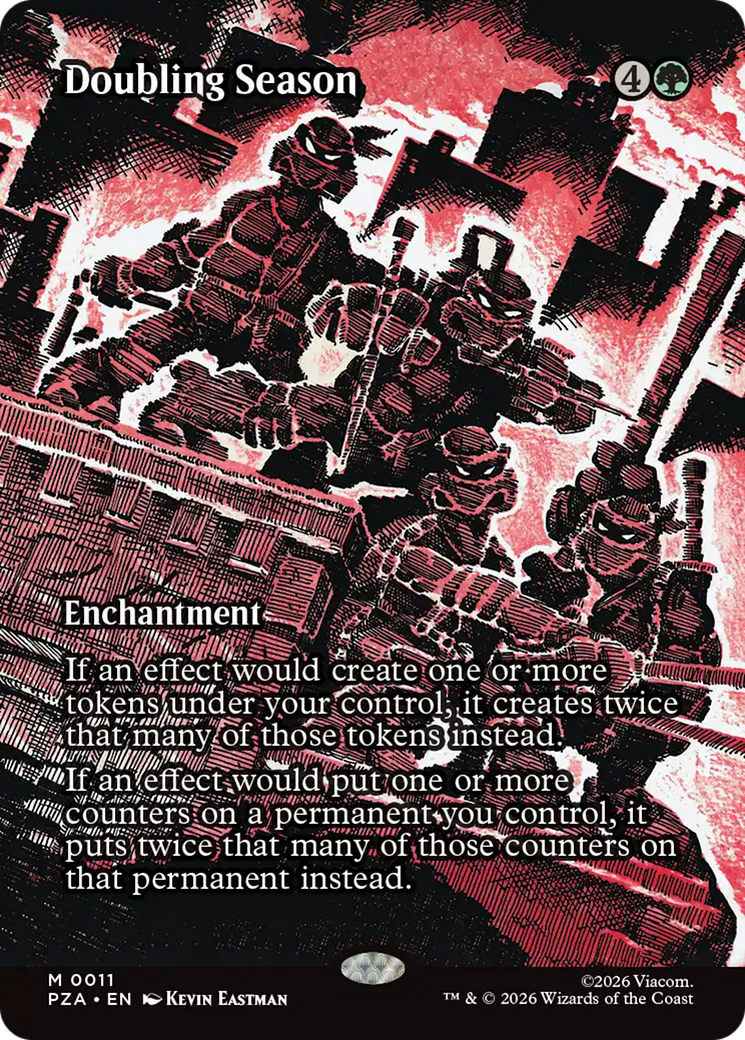 Doubling Season (Borderless) [Teenage Mutant Ninja Turtles Eternal-Legal] | Impulse Games and Hobbies